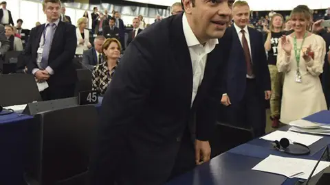 Alexis Tsipras en el Parlamento Europeo Alexis Tsipras en el Parlamento Europeo