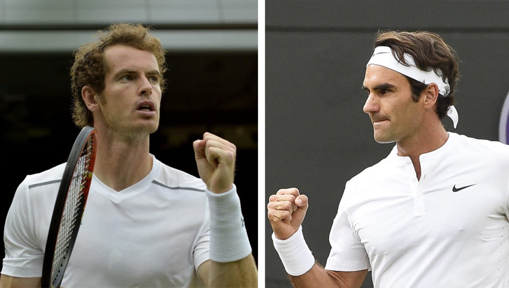 Andy Maurray y Roger Federer