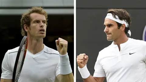 Andy Maurray y Roger Federer Andy Maurray y Roger Federer