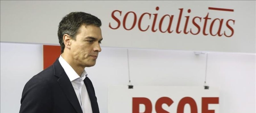 El líder socialista, Pedro Sánchez El líder socialista, Pedro Sánchez