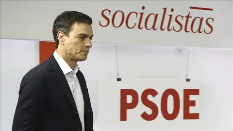 El líder socialista, Pedro Sánchez El líder socialista, Pedro Sánchez