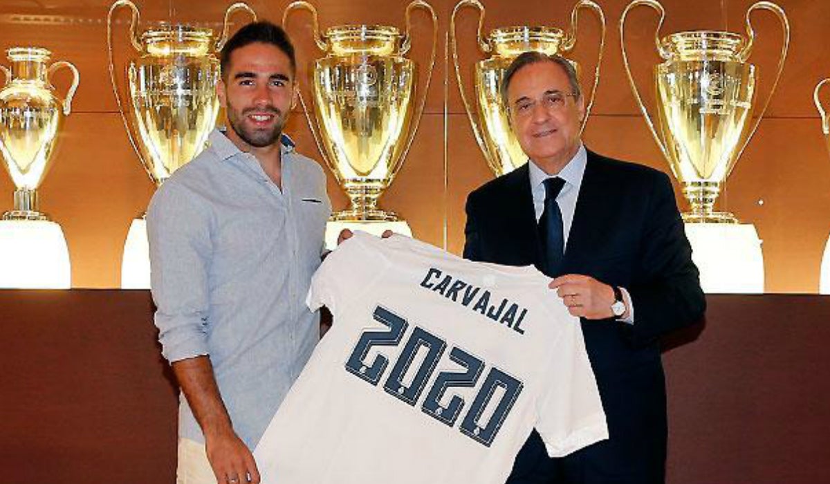 Dani Carvajal renueva con el Real Madrid hasta 2020 Dani Carvajal renueva con el Real Madrid hasta 2020