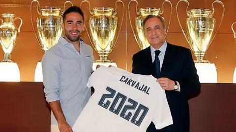 Dani Carvajal renueva con el Real Madrid hasta 2020 Dani Carvajal renueva con el Real Madrid hasta 2020
