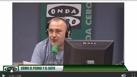 Carlos Rodríguez en un momento del programa Como el perro y el gato Carlos Rodríguez en un momento del programa Como el perro y el gato