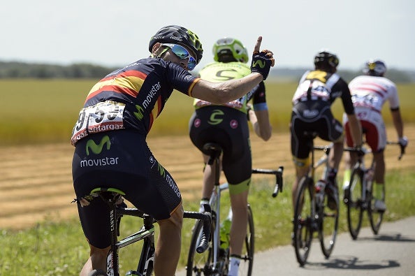 Alejandro Valverde: "El final de la etapa ha sido bastante duro" Alejandro Valverde: "El final de la etapa ha sido bastante duro"