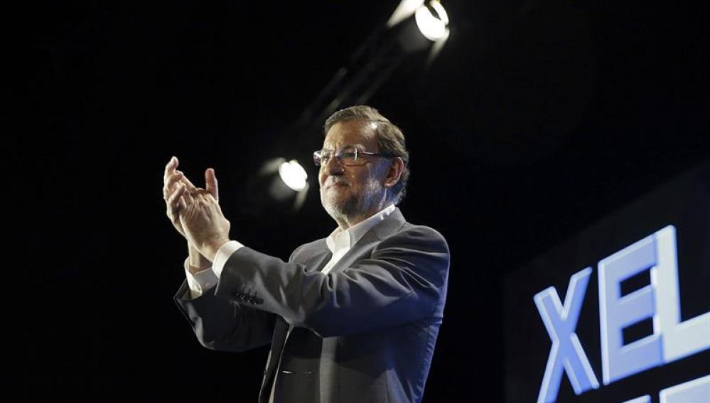 Mariano Rajoy durante la conferencia del Partido Popular