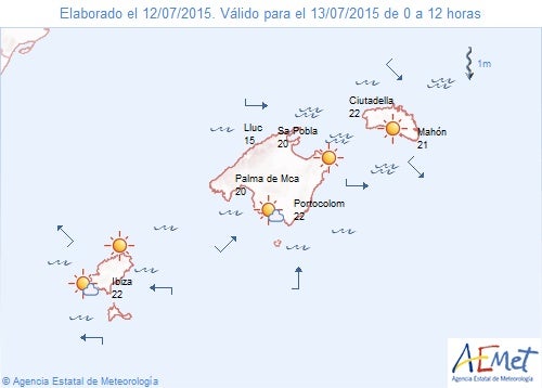 Mallorca está este lunes en alerta amarilla por altas temperaturas Mallorca está este lunes en alerta amarilla por altas temperaturas