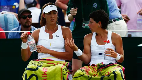 Garbiñe Muguruza y Carla Suárez Garbiñe Muguruza y Carla Suárez