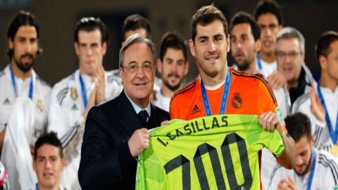 Iker Casillas y Florentino P&eacute;rez