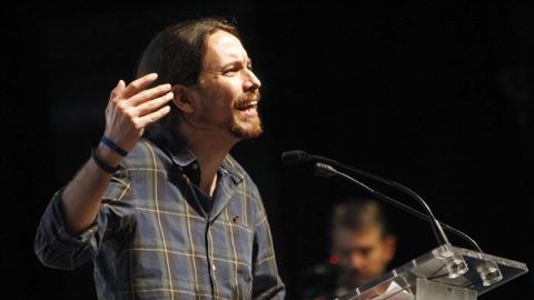El l&iacute;der de Podemos, Pablo Iglesias