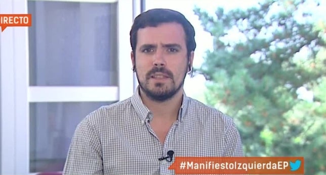 Alberto Garzón: "Las iniciativas de confluencia no van contra ningún otro partido" Alberto Garzón: "Las iniciativas de confluencia no van contra ningún otro partido"