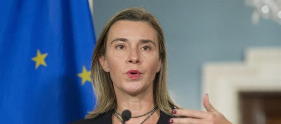 La responsable de la diplomacia europea, Federica Mogherini La responsable de la diplomacia europea, Federica Mogherini