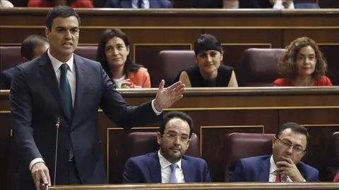 El líder socialista, Pedro Sánchez El líder socialista, Pedro Sánchez
