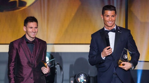 Lionesl Messi y Cristiano Ronaldo