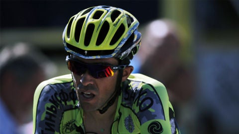 Alberto Contador tras la und&eacute;cima etapa