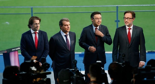 Laporta ataca a Bartomeu: "Tu modelo es el de Florentino, el de Floren" Laporta ataca a Bartomeu: "Tu modelo es el de Florentino, el de Floren"
