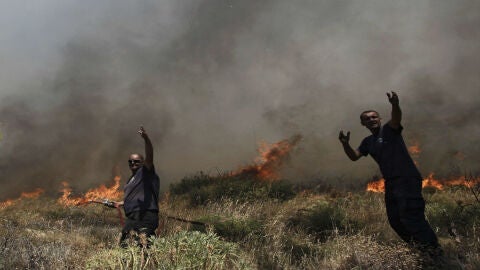 Incendio en Grecia
