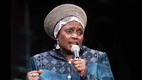 La cantante Miriam Makeba La cantante Miriam Makeba