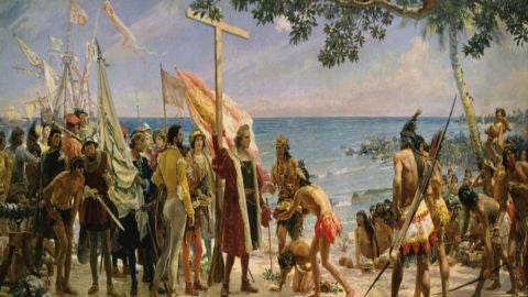 La llegada de Crist&oacute;bal Col&oacute;n a Am&eacute;rica