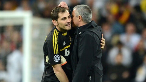 Casillas y Mourinho