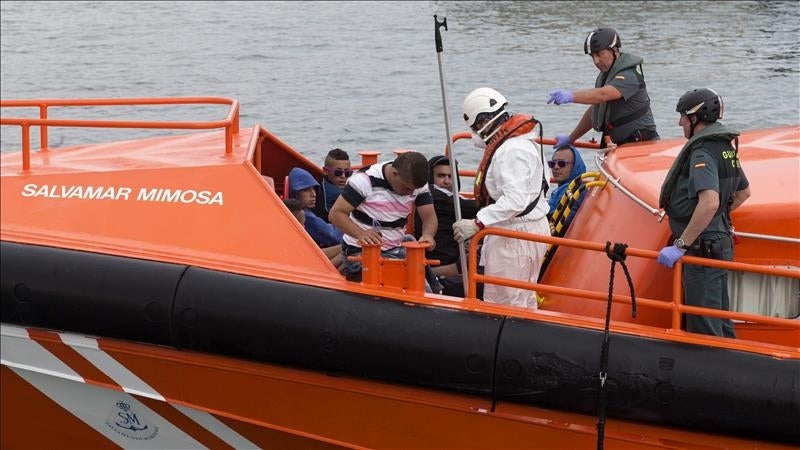 Interceptadas dos pateras con 21 inmigrantes al sur de Cabo de Palos Interceptadas dos pateras con 21 inmigrantes al sur de Cabo de Palos