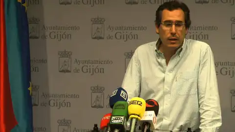Fernando Couto Rueda de prensa del portavoz del Ayuntamiento de Gijón