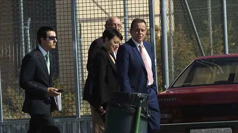 El fiscal Pedro Horrach antes de tomar declaración a Jaume Matas El fiscal Pedro Horrach antes de tomar declaración a Jaume Matas