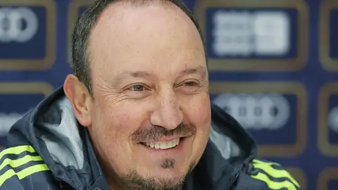 Rafa Benítez, en rueda de prensa Rafa Benítez, en rueda de prensa