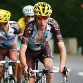 Romain Bardet, durante la etapa