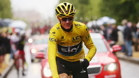 Chris Froome Chris Froome celebra su victoria en el Tour de Francia