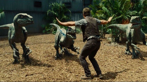 Velociraptors en 'Jurassic World'