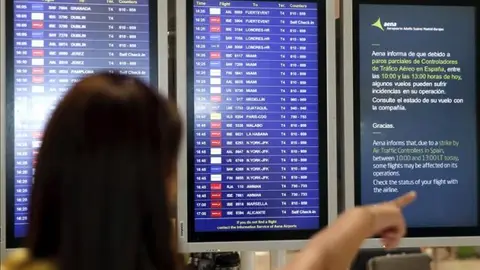 Segunda jornada de paros en los aeropuetos Segunda jornada de paros en los aeropuetos