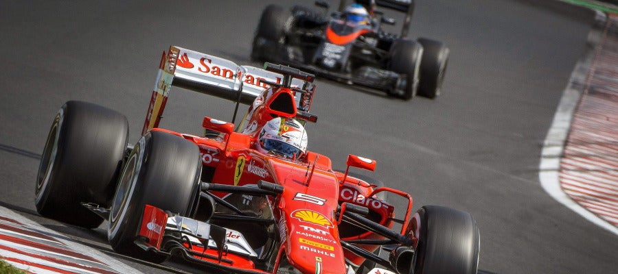 Sebastian Vettel en el GP de Hungría Sebastian Vettel en el GP de Hungría