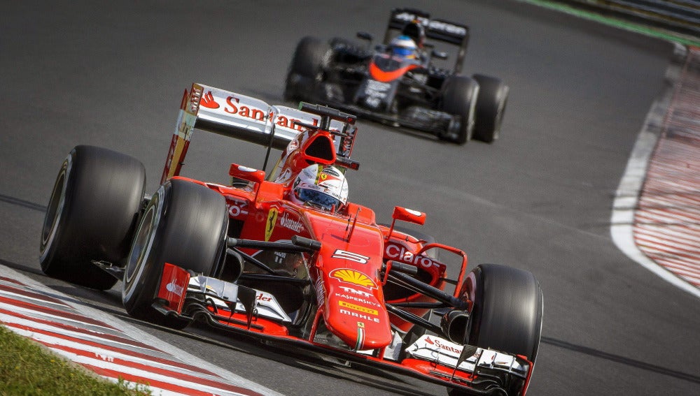 Sebastian Vettel en el GP de Hungría