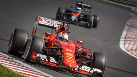 Sebastian Vettel en el GP de Hungr&iacute;a