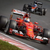 Sebastian Vettel en el GP de Hungría
