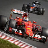 Sebastian Vettel en el GP de Hungría Sebastian Vettel en el GP de Hungría