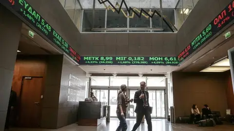 Imagen de la Bolsa de Atenas Imagen de la Bolsa de Atenas