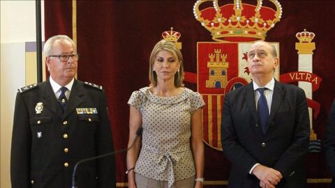 Jorge Fern&aacute;ndez D&iacute;az, junto a la delegada del Gobierno en Catalu&ntilde;a