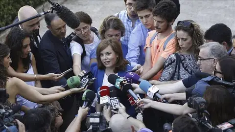 La vicepresidenta del Gobierno, Soraya Sáenz de Santamaría La vicepresidenta del Gobierno, Soraya Sáenz de Santamaría