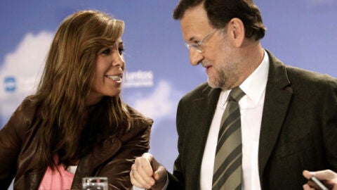 Alicia S&aacute;nchez Camacho y Mariano Rajoy