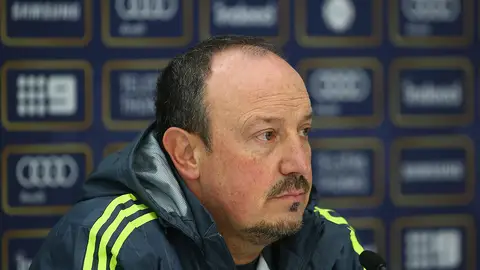 Rafa Benítez, durante una rueda de prensa Rafa Benítez, durante una rueda de prensa
