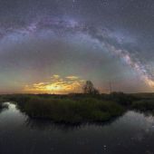 La vía Láctea, un arcoiris nocturno