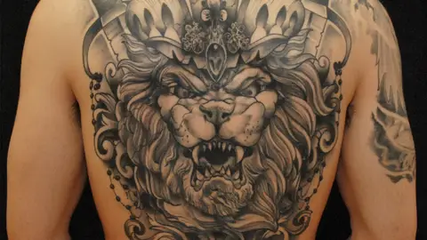 Imagen de archivo de un tatuaje Imagen de archivo de un tatuaje