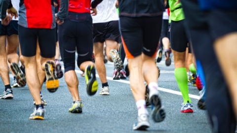 Corredores de una marat&oacute;n