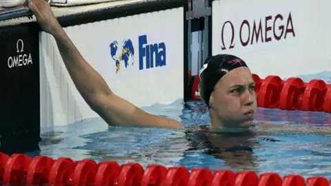 Melani Costa, en la semifinal del 400 libre en Kazán Melani Costa, en la semifinal del 400 libre en Kazán