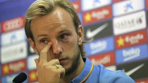 Ivan Rakitic, en rueda de prensa Ivan Rakitic, en rueda de prensa
