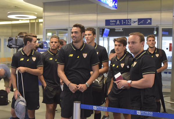 El Sevilla ya está en Tiflis esperando al Barcelona El Sevilla ya está en Tiflis esperando al Barcelona