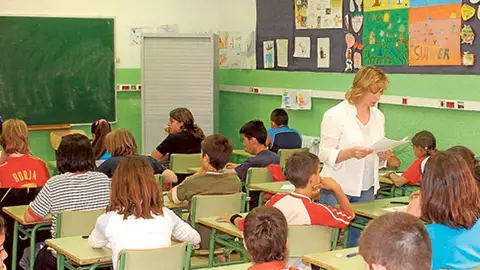 Profesora en un colegio Profesora en un colegio