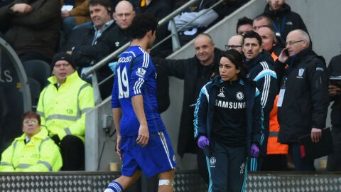 Eva Carneiro, en un partido del Chelsea